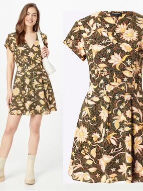 The Kooples Floral Fit-and-Flare mini Dress